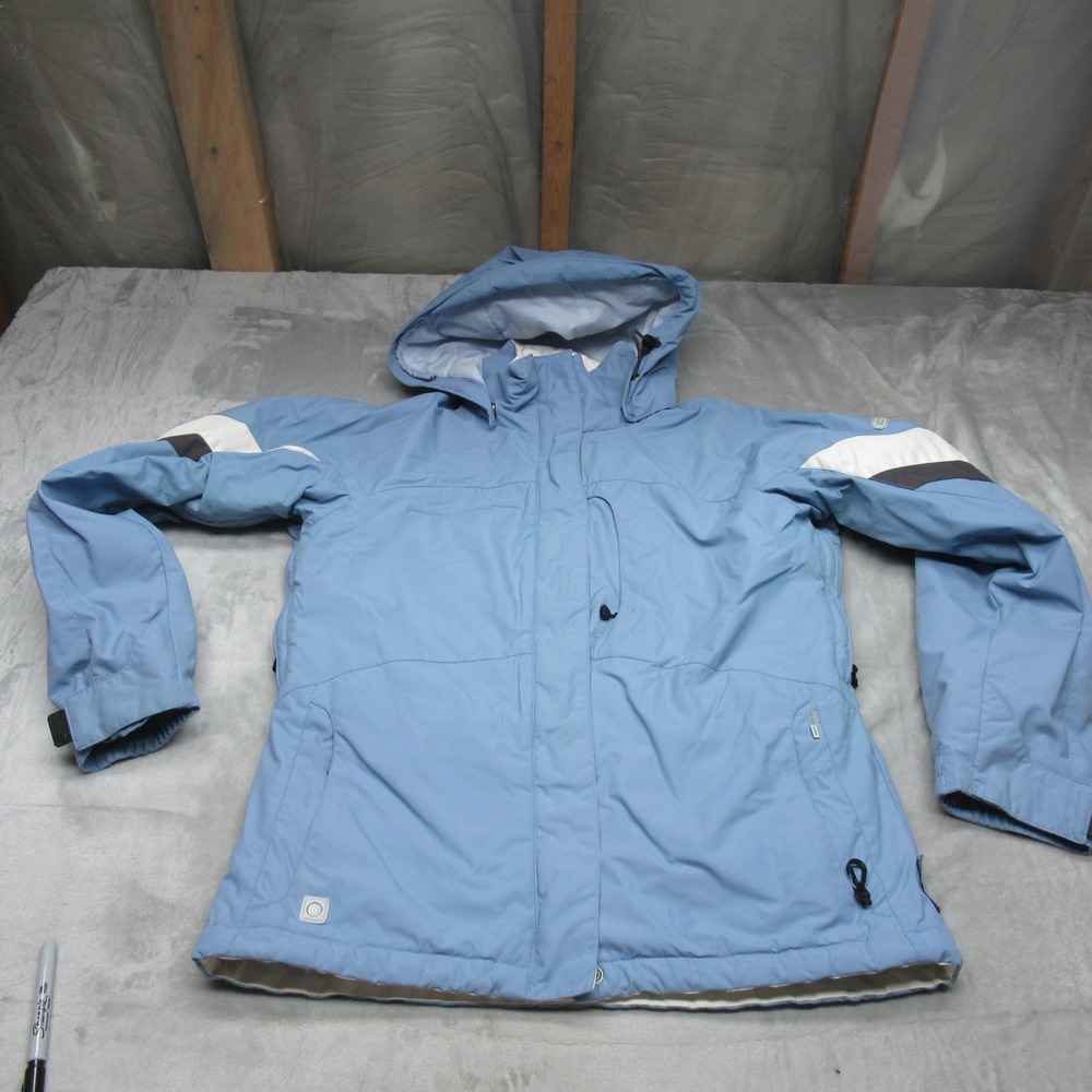 Columbia Jacket Womens Medium Blue Convert Ski Insulated Snowboarding Waterproof